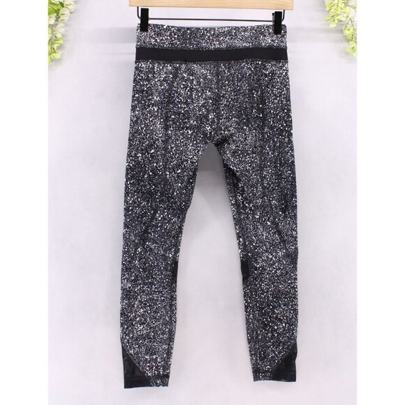 Lululemon Women's Inspire Tight II Power Luxtreme Suited Jacquard Black White 4 - Picture 2 of 12